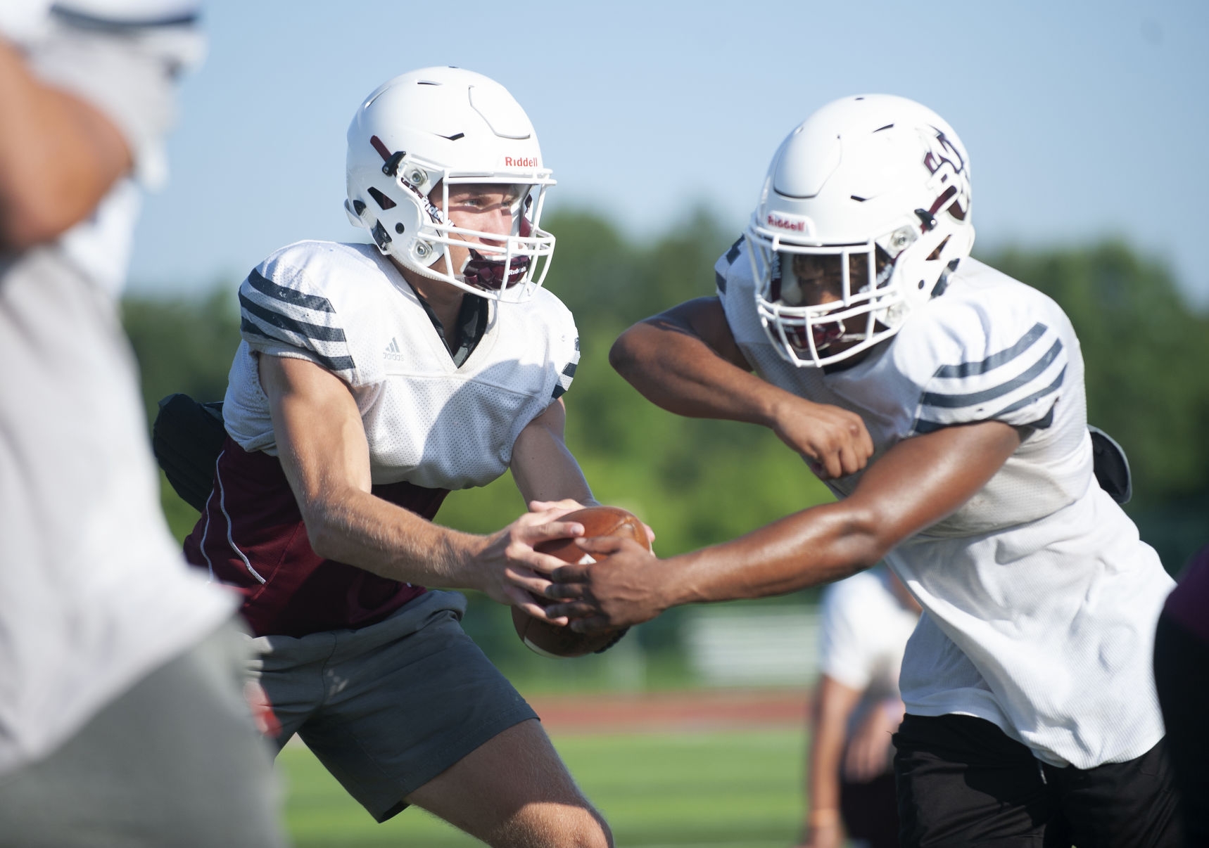 Belleville West High School football practice
